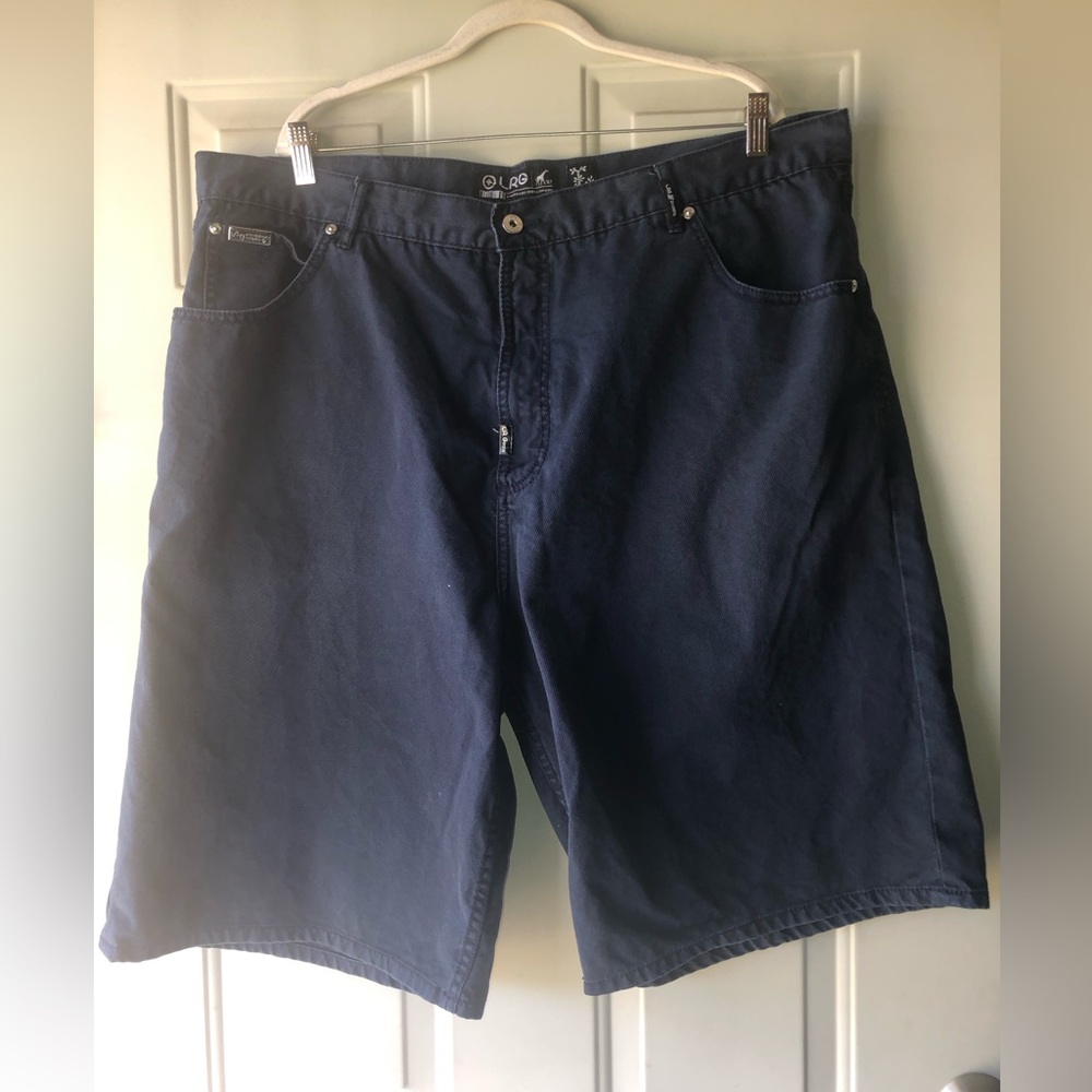 LRG navy denim shorts size 42